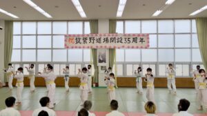 開設35周年記念行事 子供ｸﾗｽ高学年２１杖の演武
